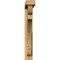 Ekena Millwork Olympic Block Rough Sawn Bracket w/ Offset Brace, Western Red Cedar, 4"W x 24"D x 28"H BKT0402X24X28OLY05RWR - alternate 3